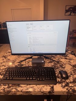 Complete Mini PC and 27” MSI gaming Monitor