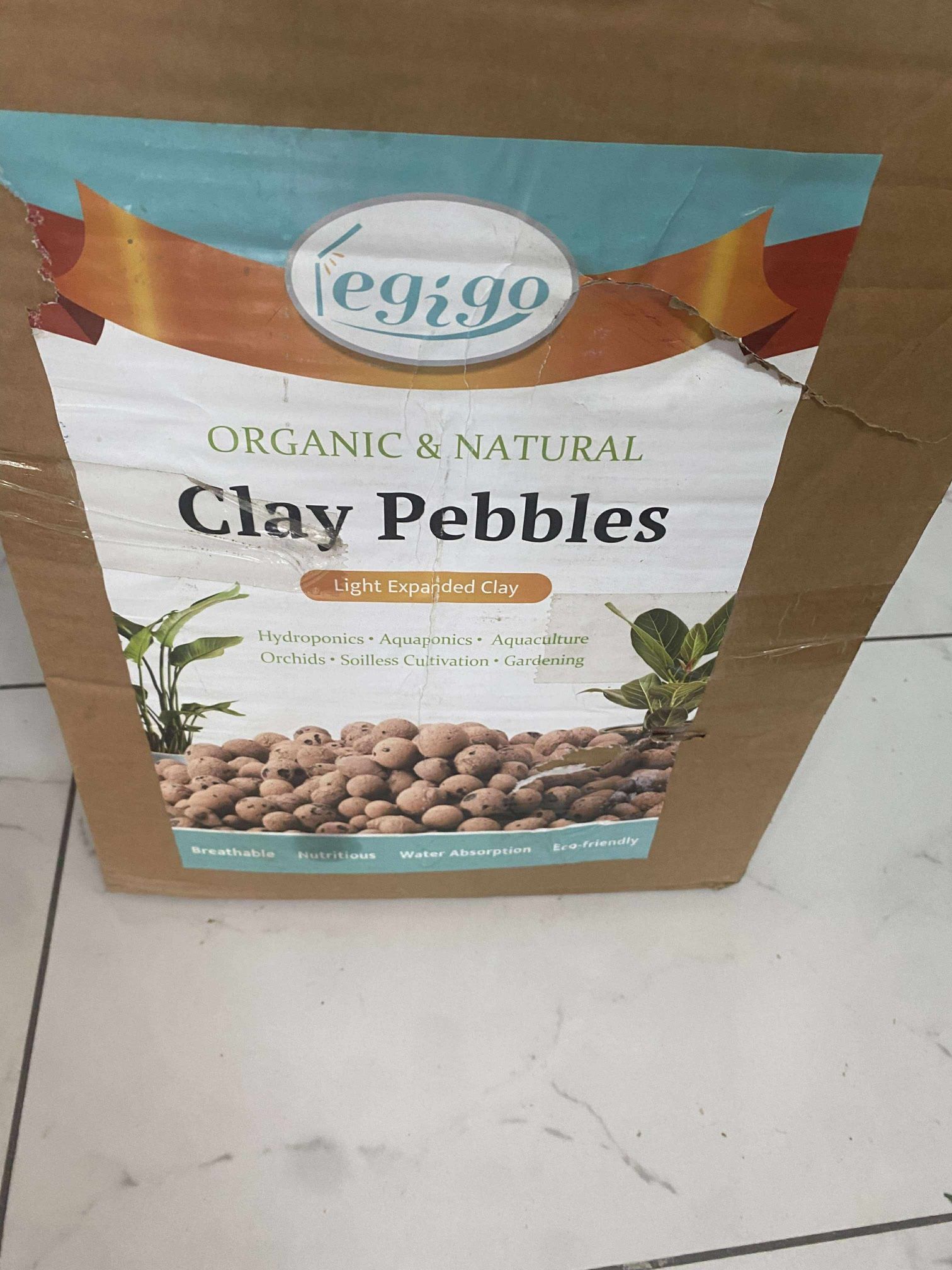 15 LBS organic expanded clay pebbles suitable for indoor plants