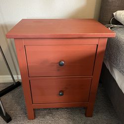 Night Stand End Table IKEA Red