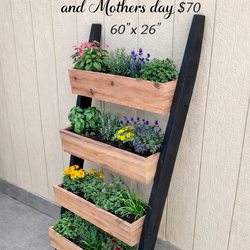 Ladder Planter cedar boxes