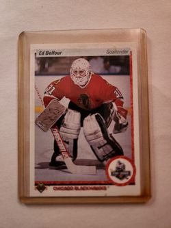 Ed Belfour 91 UD Rookie NHL card