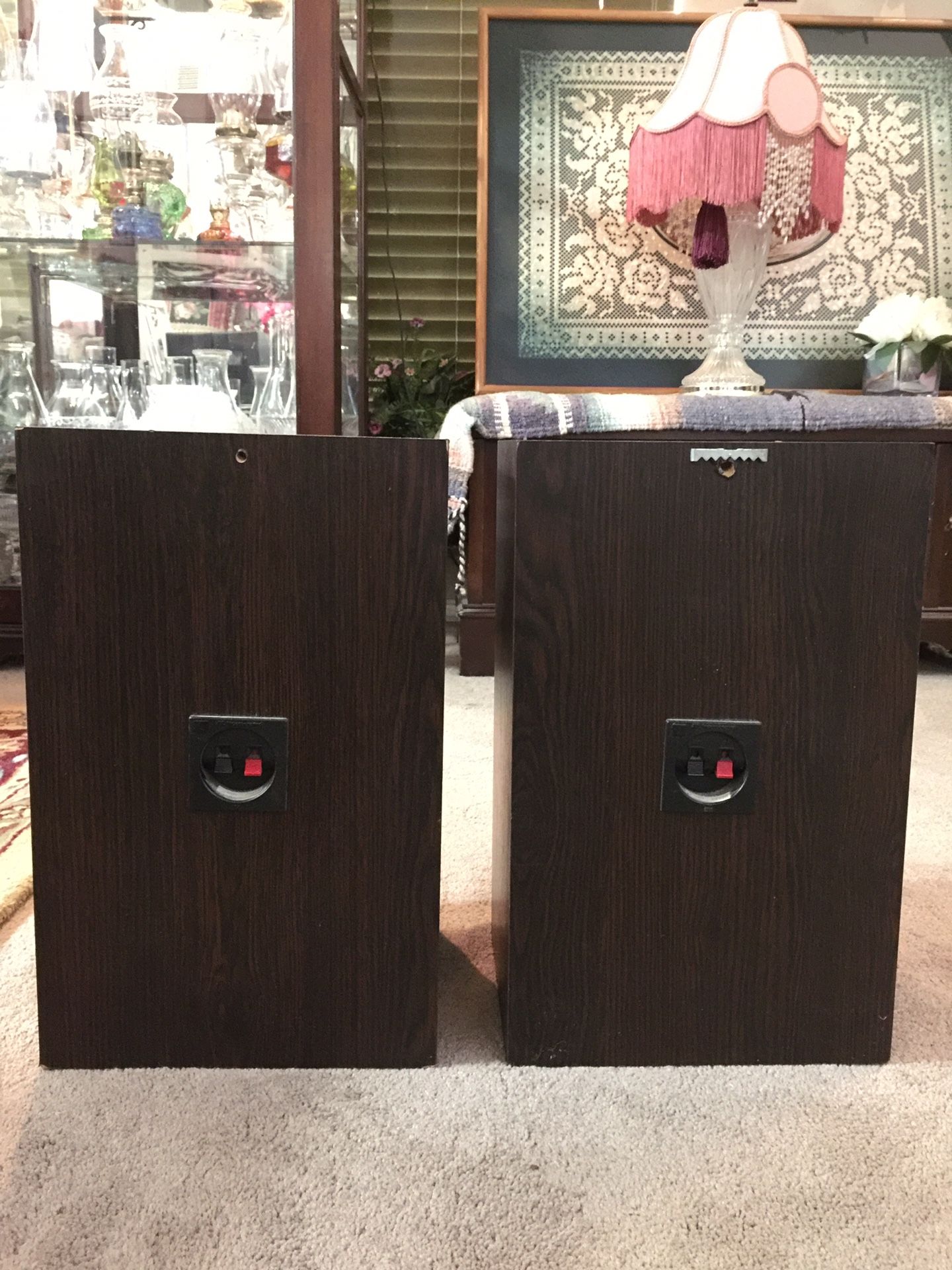 2 JBL 62 JBL62 8OHM TWEETER BASS TITANIUM LAMINATE BOOKSHELF AUDIO