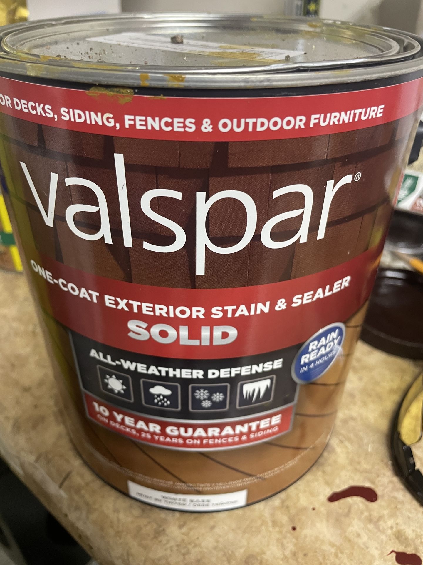 Valspar Sealer And stain - Solid White