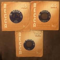 3 Vintage Tommy Steele Vinyl 45Records-Made In England VGC