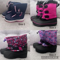 Snow Boots Size 2Y
