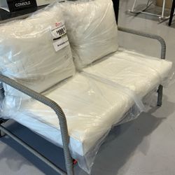 Granny Padded Wicker Loveseat 