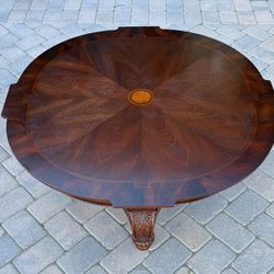Wood Round Coffee Table 