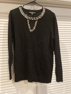 NWT Inc Beautiful Black Sweater Size M