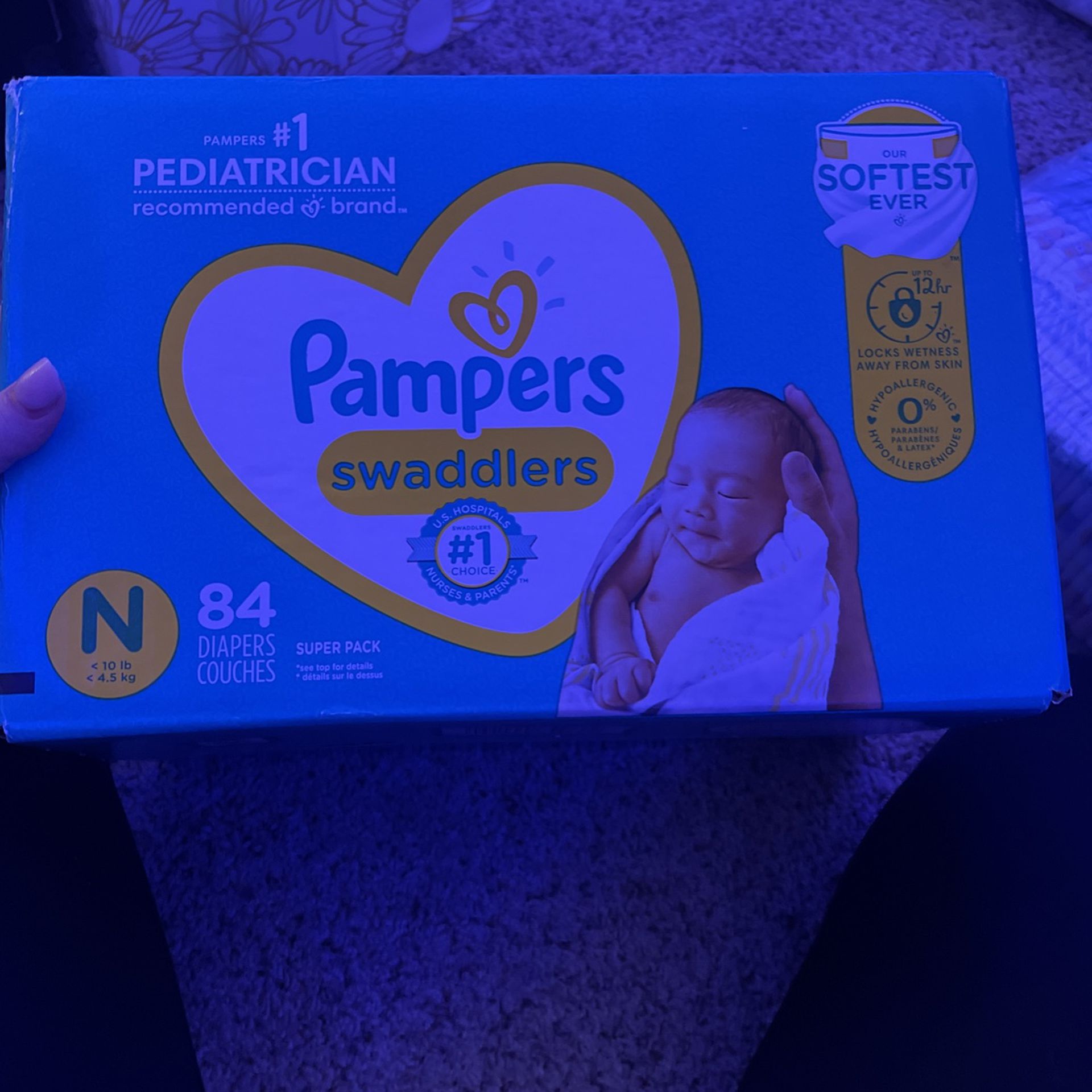 84 Pack Of Pampers Size Newborn 