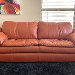 LEATHER COUCH 