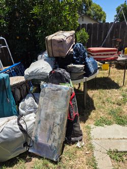 Lots of camping stuff