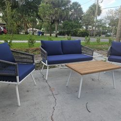 New And Assembled Aluminum Outdoor Patio Set