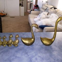 1950s Brass Ducks
