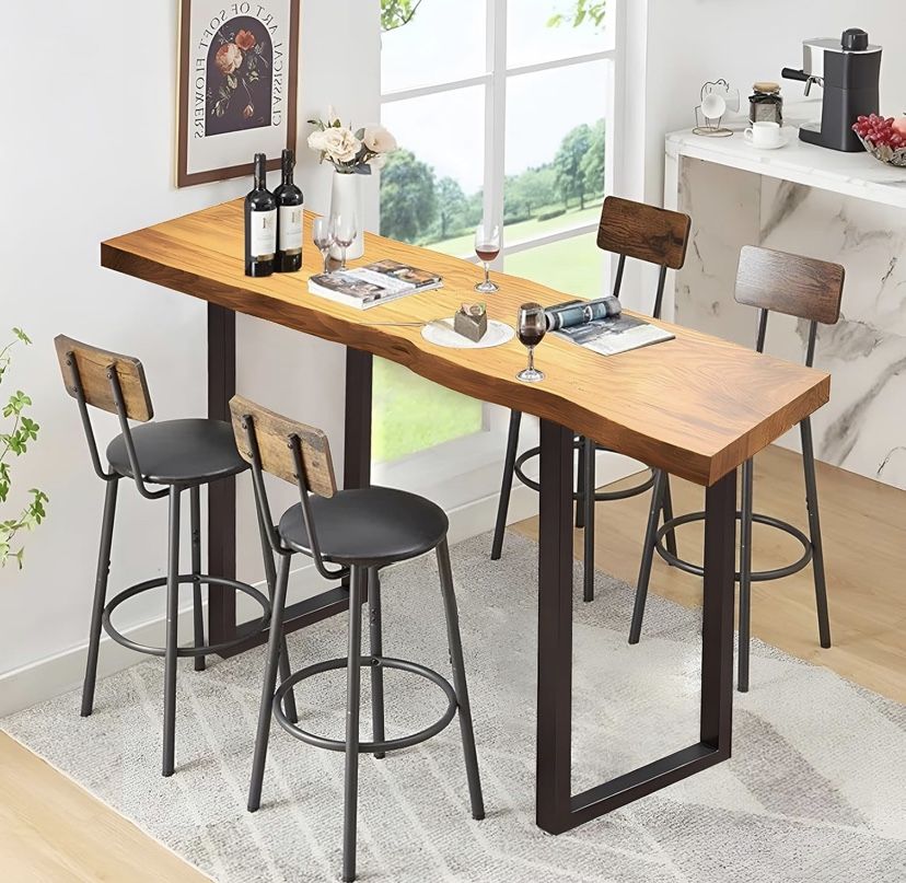 High Top Dining Table, Bar Height Pub Table