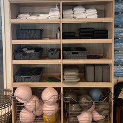 Shelving System With Bins 