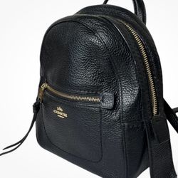 Coach Andy Mini Backpack Andi Compact Crossbody Daypack Black Leather # F30530