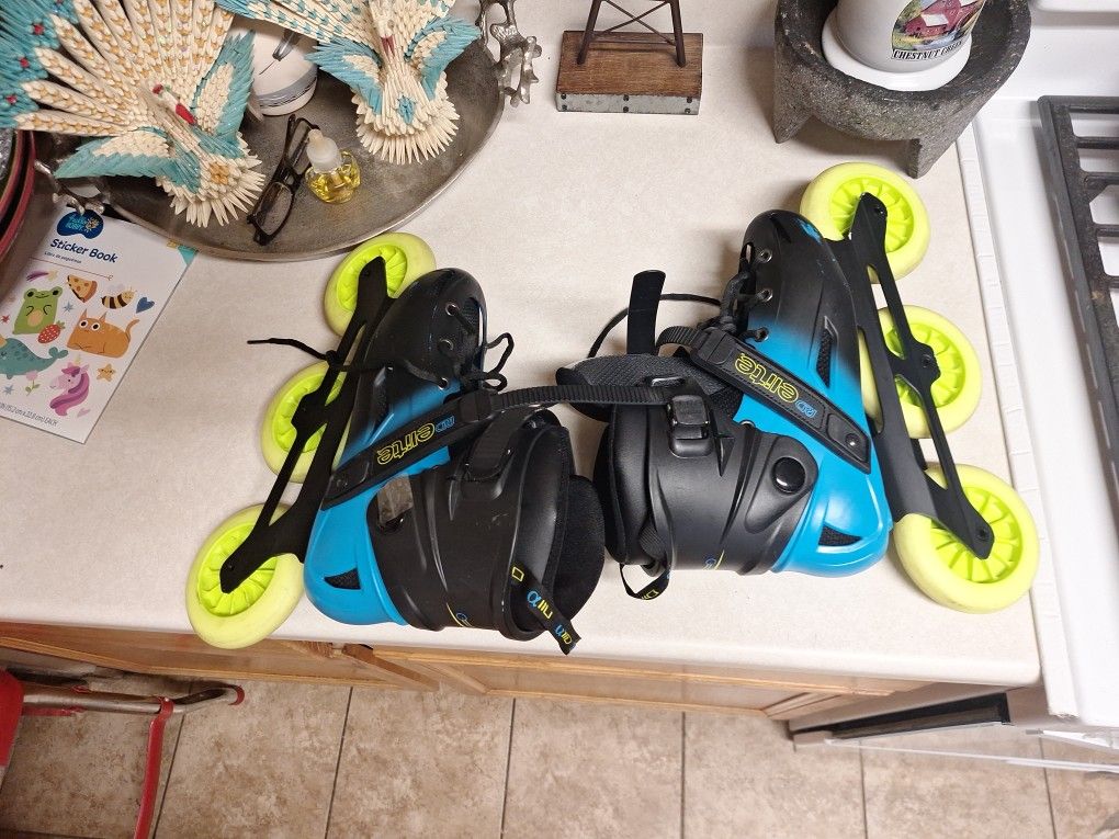 ELITE RDA SILVER.5 RACE BEARING 3 WHEEL IBLINE SKATES SIZE 7 WOMEN'S $120 . FIRM PRICE
