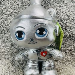 Wizard Of Oz Tin Man 8 Inch Plush Toy Silver 2025 Warner Bros New Tags