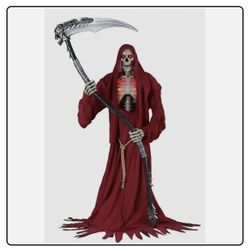  8 Ft Smoldering Reaper Of Souls Halloween Animatronic Grim Reaper