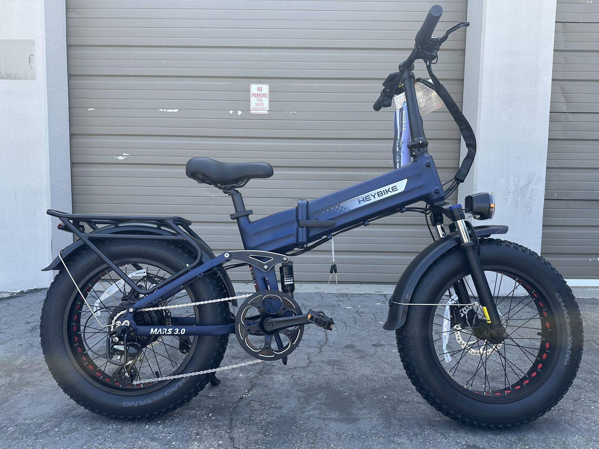 HEYBIKE Mars 3.0 Full Suspension Torque Sensor Folding Electric Bike In Blue