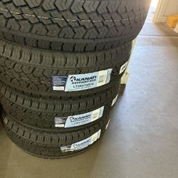 BRAND NEW TIRES LT 265/70r17 KANATI HTX 10PLY FOR SALE SET OF 4 TIRES $545 WITH INSTALLATION AND BALANCING 