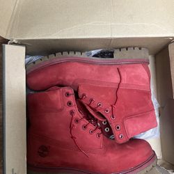 Timberland “Spicy Reds” Size 10 