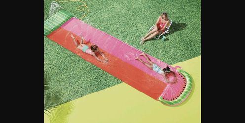 Sun Squad 2-Lane Watermelon Water Slide 18ft — New