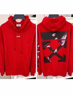 OFF-WHITE Red Hoodie - Like New 🔥