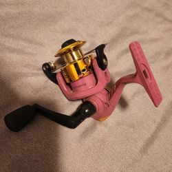 Pink Spinning Reel 