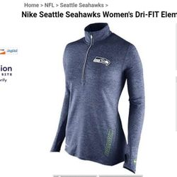 Long Sleeve Seahawks Shirt- Women's XS