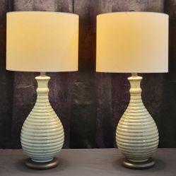 Matching Set of Sage Table Lamps