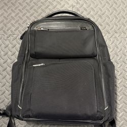Tumi Durable Leather/Ballistic Nylon Backpack