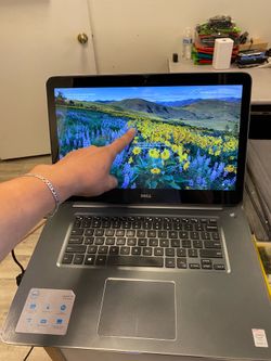 Dell Inspiron 15inch laptop computer touchscreen  I7-5500 8GB RAM  120GB SSD WINDOWS 10 pro Nothing wrong. No trades. Pick up only  Available at: 3744