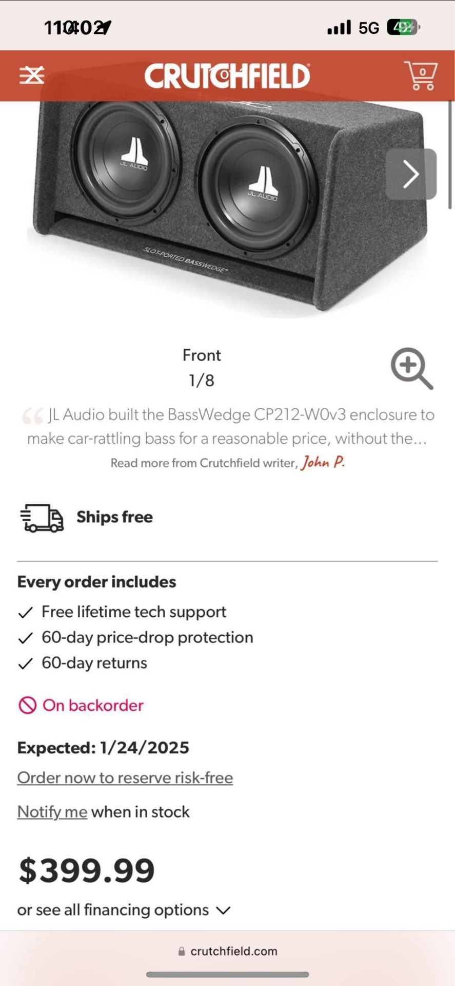 JL audio 12 inches speakers AND amp