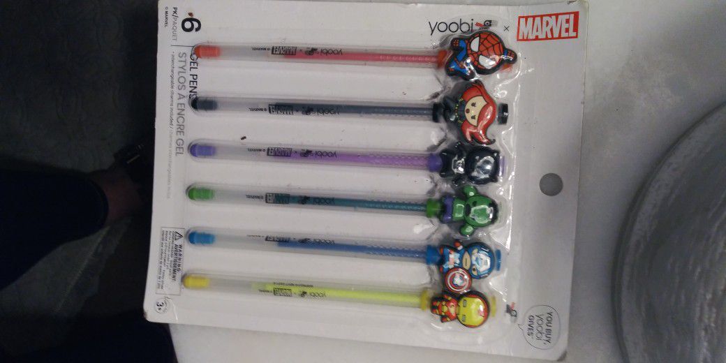 New Pack Of Marvel Yoobi Gel Pens for Sale in Spring Valley, CA - OfferUp