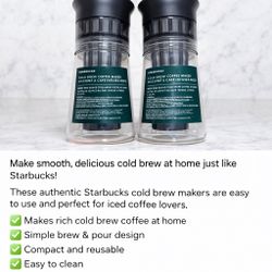 ☕ Starbucks Cold Brew Coffee Makers – Set of 2! 