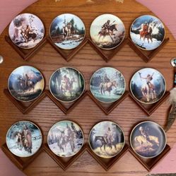 Set Of 12 Antique Hamilton Collectable Mystic Warrior Mint Condition $60