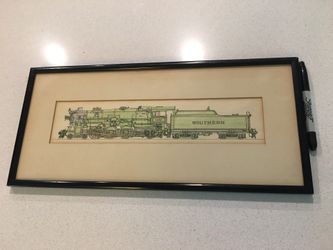 Antique southern train sketch