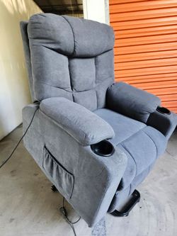 Grey Power Lift Assist Recliner Chair FREE DELIVERY