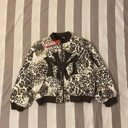 Mowalola x Ksubi Trashed Cheetah Bomber Size Large 