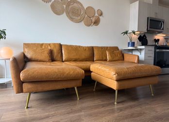 Joybird Preston Reversible Sectional Sofa with Ottoman