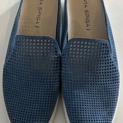 Via Spiga Womens Slip On Shoe Size 10.5 Perforated Flat Loafer