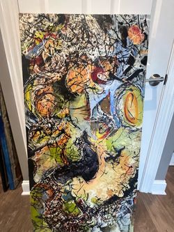“ Into the Abyss “ Large abstract Painting