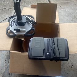 Logitech PS2 Playstation 2 Racing Steering Wheel & Pedal Official NASCAR