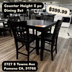 5 Pc Counter Height Dining Set
