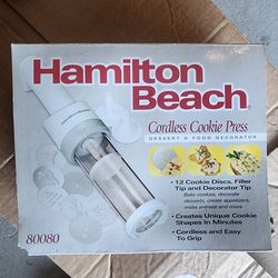 Hamilton beach cookie press