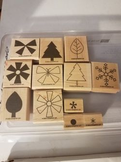 Shapes and shadows rubber stamp set stampin Up