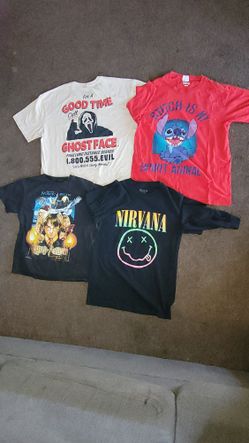 Vintage T-shirts Harry Potter Stich Ghost Face Nirvana