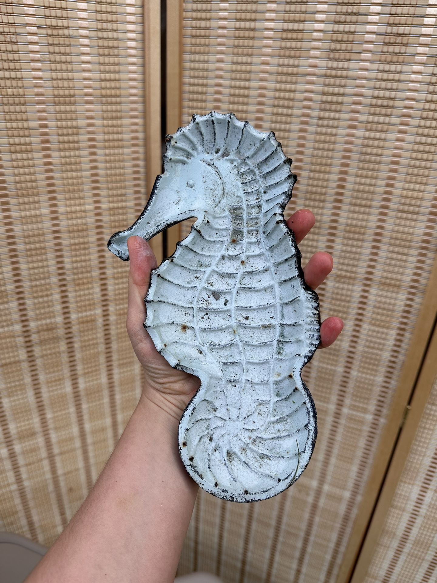Heavy Cast Iron Seahorse Wall Decor – Coastal Style