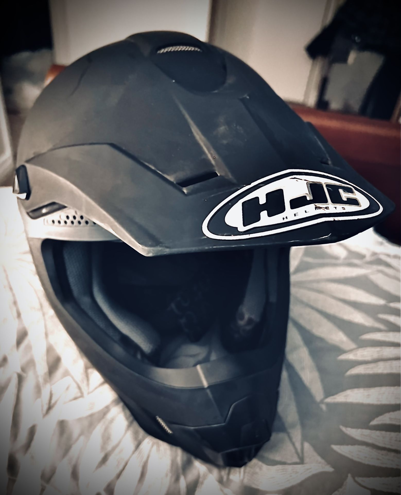 Helmet HJC CL-X6 Size M Matte Black Full Face Motocross Dirt Bike MX Vented $25 OBO